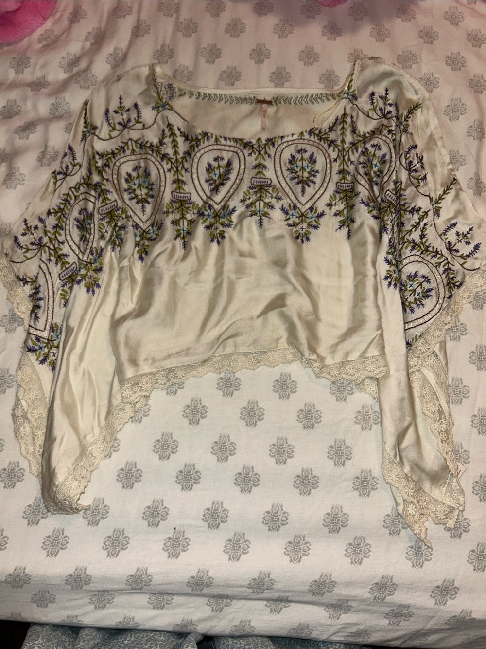 Free people embroidered top
